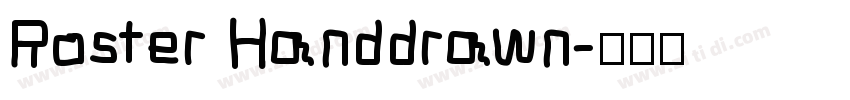 Roster Handdrawn字体转换